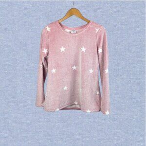 -`♡´- Free! Fuzzy Star Print Soft Pullover Sweater Size S